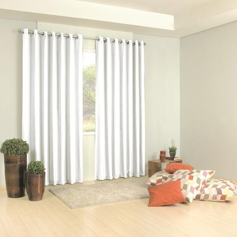 Cortina Para Sala/Quarto Barcelona 400x250 c/ Ilhóses - Admirare Menor preço em Cortina Para Sala/Quarto Barcelona 400x250 c/ Ilhóses - Admirare