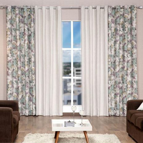 Cortina Para Sala Quarto Grande 1,80x2,00 M 2 Camada Ilhós Varão - Lucat Menor preço em Cortina Para Sala Quarto Grande 1,80x2,00 M 2 Camada Ilhós Varão - Lucat