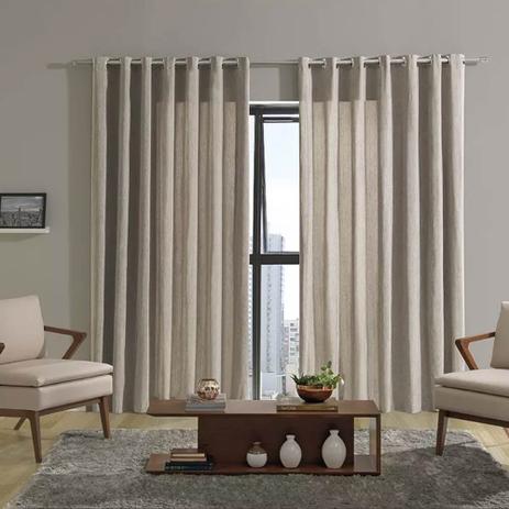 Cortina Para Sala / Quarto Rustica Niger 4,2 X 2,5 - Bella Janela Menor preço em Cortina Para Sala / Quarto Rustica Niger 4,2 X 2,5 - Bella Janela