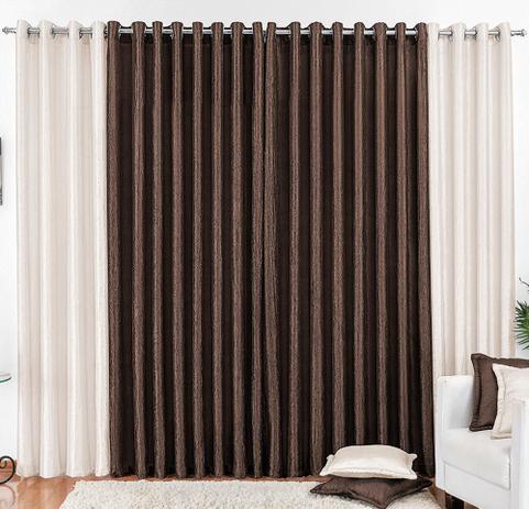 Cortina para Varão Any 2,00 x 1,70 Metros Alt Cetim Amassado - Palha e Tabaco - Rose jordão é boa?