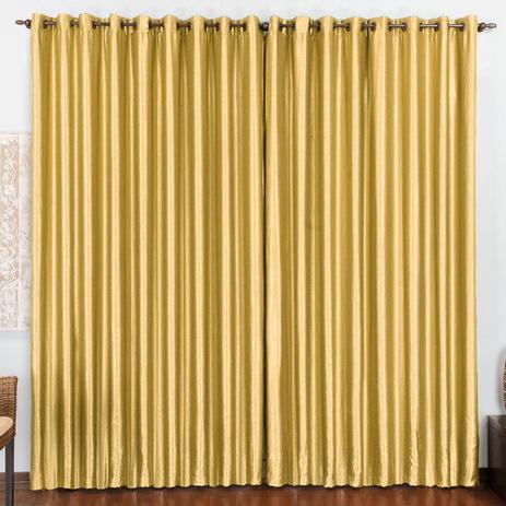Cortina para Varão Bella 4,00 x 2,80 Metros Alt Cetim Amassado - Dourado - Rose jordão é boa?