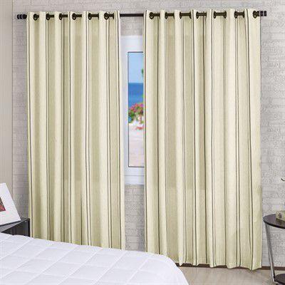 Cortina para Varão Bella Janela 250x170 cm Rústica Ônix Areia é boa?