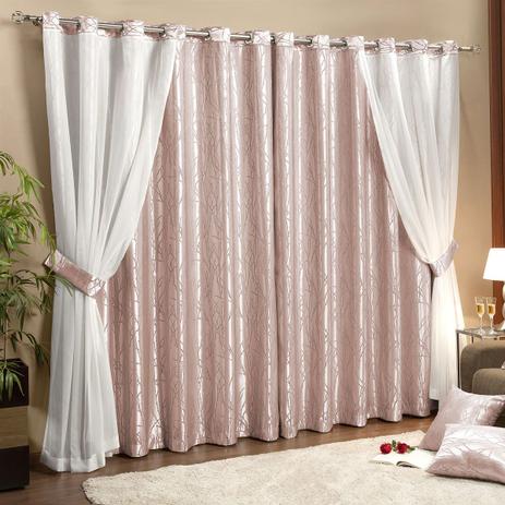 Cortina Para Varão Casaborda Bahamas 300X270Cm Nude é boa?