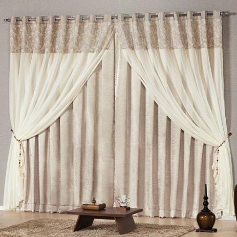 Cortina Para Varão Casaborda Luana 300X270Cm Avelã Com Braçadeira Menor preço em Cortina Para Varão Casaborda Luana 300X270Cm Avelã Com Braçadeira