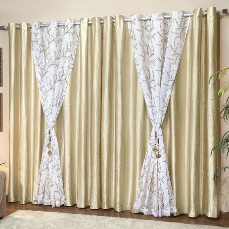 Cortina Para Varão Casaborda Sicília 300X270Cm Areia é boa?