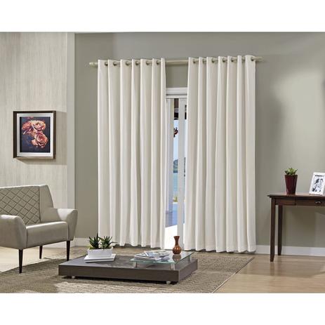 Cortina Para Varão Com Forro Corta-Luz Pratika Slim Marfim 2,5m x 3,6m - Bella Janela Menor preço em Cortina Para Varão Com Forro Corta-Luz Pratika Slim Marfim 2,5m x 3,6m - Bella Janela