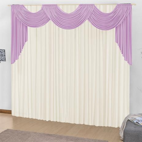 Cortina para Varão Duplo 2,00m x 1,70m Veneza - Di cortinas Menor preço em Cortina para Varão Duplo 2,00m x 1,70m Veneza - Di cortinas