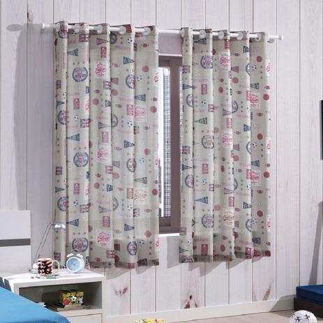 Cortina para Varão Infantil Bella Janela 200x180 cm Pratika College com Forro Corta Luz Menor preço em Cortina para Varão Infantil Bella Janela 200x180 cm Pratika College com Forro Corta Luz
