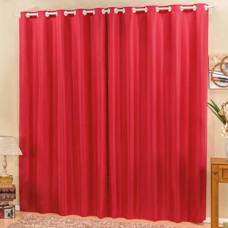 Cortina para Varão Simples 2 Metros Cannes - Vermelho - Bia enxovais Menor preço em Cortina para Varão Simples 2 Metros Cannes - Vermelho - Bia enxovais