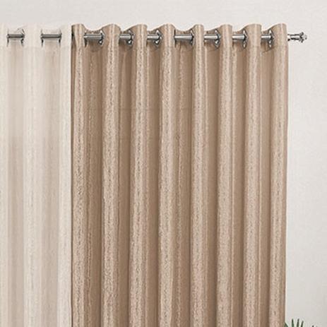 Cortina para varão simples tecido cetim amassado 3 metros any - bege/ palha - Rose jordão Menor preço em Cortina para varão simples tecido cetim amassado 3 metros any - bege/ palha - Rose jordão