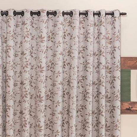 Cortina para varão simples tecido jacquard 2 metros erika - floral tabaco - Rose jordão Menor preço em Cortina para varão simples tecido jacquard 2 metros erika - floral tabaco - Rose jordão