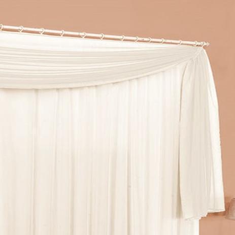 Cortina para varão simples tecido microfibra c/ voal 2 metros melissa - palha - Rose jordão Menor preço em Cortina para varão simples tecido microfibra c/ voal 2 metros melissa - palha - Rose jordão