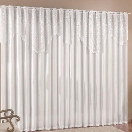 Cortina para varão simples tecido renda c/ microfibra 2 metros nicole - branco - Rose jordão Menor preço em Cortina para varão simples tecido renda c/ microfibra 2 metros nicole - branco - Rose jordão