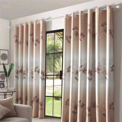Cortina para Varão Sultan 300x250 cm Tecido Corta Luz Blackout Estampado Bege é boa?