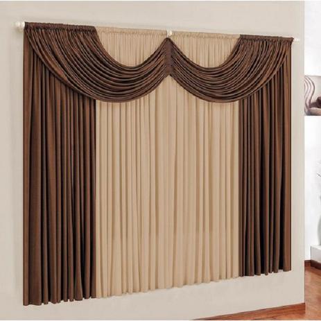 Cortina Paris Casa Dona 200x170 cm Tabaco Menor preço em Cortina Paris Casa Dona 200x170 cm Tabaco