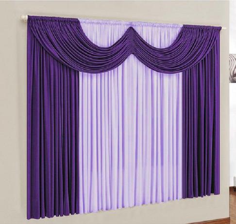Cortina Paris Casa Dona 300x280 cm Roxo Menor preço em Cortina Paris Casa Dona 300x280 cm Roxo
