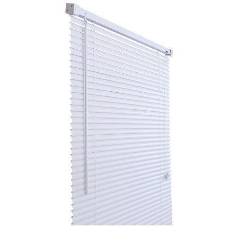 Cortina Persiana Horizontal Pvc 25 mm 120 x 130 cm Branca Primafer Menor preço em Cortina Persiana Horizontal Pvc 25 mm 120 x 130 cm Branca Primafer