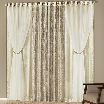 Cortina Primavera Palha para sala ou quarto para varão de 3 metros - Palha - Vb é boa?