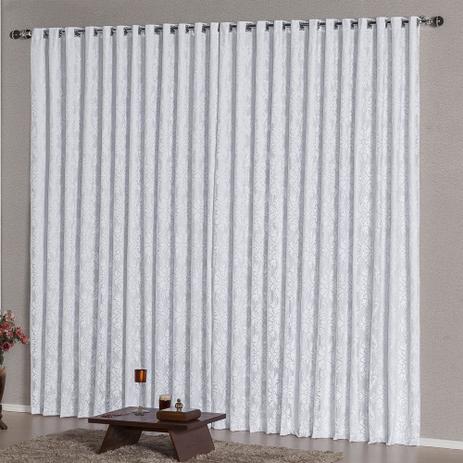 Cortina Renda 3m x 2,60m - Branco - Varão Simples - Brastuk Menor preço em Cortina Renda 3m x 2,60m - Branco - Varão Simples - Brastuk