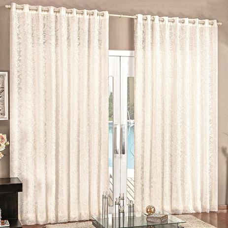 Cortina Renda e Voil Palha 3,00 x 1,70 para Varão Simples 2,00 Metros - Rose jordão cortinas Menor preço em Cortina Renda e Voil Palha 3,00 x 1,70 para Varão Simples 2,00 Metros - Rose jordão cortinas