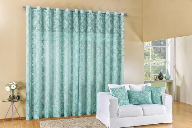 Cortina Renda Luxo 2 x 1,80M Varão Simples Tifani - Linda casa Menor preço em Cortina Renda Luxo 2 x 1,80M Varão Simples Tifani - Linda casa