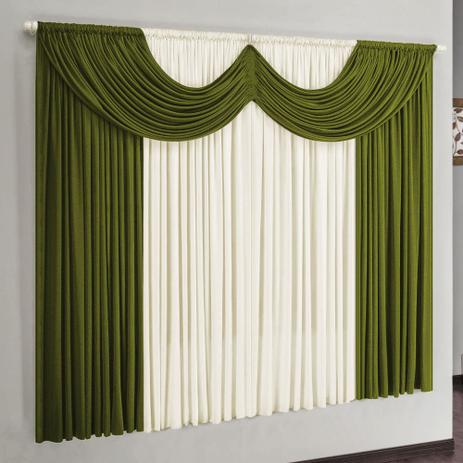 Cortina Riviera 2,00m x 1,70m Malha Gel para Varão Simples - Verde / Palha - Borda bordados enxovais Menor preço em Cortina Riviera 2,00m x 1,70m Malha Gel para Varão Simples - Verde / Palha - Borda bordados enxovais