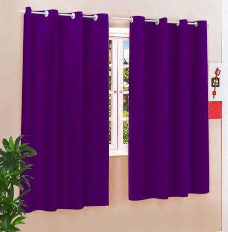 Cortina Roma 2,00m x 1,70m Roxo Com ilhos - Varão Simples - Meu lar enxovais Menor preço em Cortina Roma 2,00m x 1,70m Roxo Com ilhos - Varão Simples - Meu lar enxovais