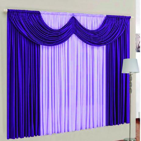 Cortina Roma Casa Dona 400x280cm Roxo Menor preço em Cortina Roma Casa Dona 400x280cm Roxo