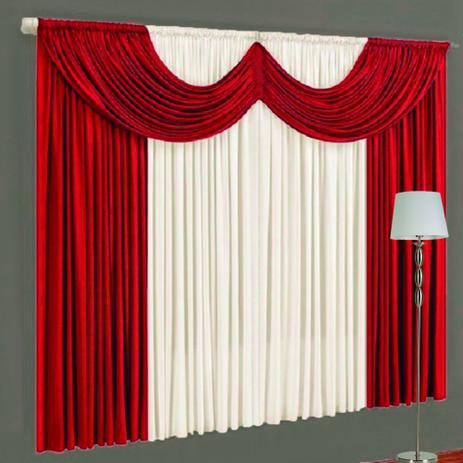 Cortina Roma Casa Dona 400x280cm Vermelho é boa?