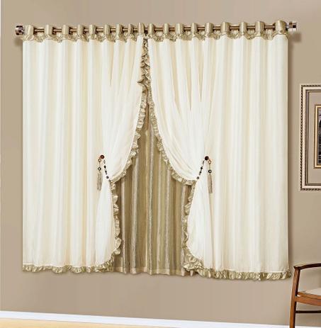 Cortina Romantica 2,00m x 1,70m Prata Tecido Seda Com Voal Quarto Sala Moderna - Decorativa é ruim? Cortina Romantica 2,00m x 1,70m Prata Tecido Seda Com Voal Quarto Sala Moderna - Decorativa é boa?