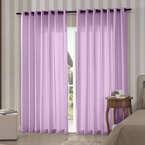 Cortina Rustica Pantex Bella Janela 300 x 170cm - Lilás Menor preço em Cortina Rustica Pantex Bella Janela 300 x 170cm - Lilás