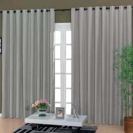 Cortina Rustica Para Janela 200x,80 Premium Cinza Admirare Menor preço em Cortina Rustica Para Janela 200x,80 Premium Cinza Admirare