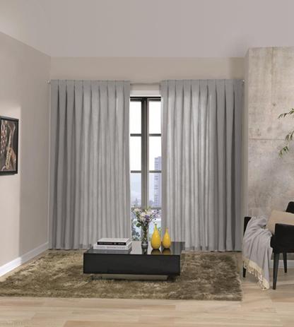 Cortina Rústica Premium Sevilha 3,00x2,50m Prata - Bella Janela Menor preço em Cortina Rústica Premium Sevilha 3,00x2,50m Prata - Bella Janela