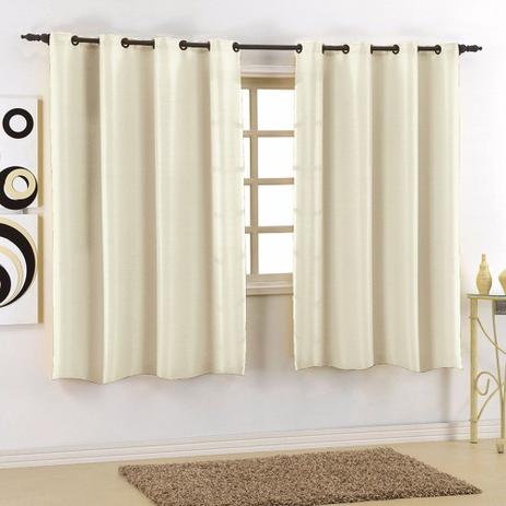 Cortina Sala 220 cm x 180 cm Granitê Creme Cru Ilhoses - Sultan Menor preço em Cortina Sala 220 cm x 180 cm Granitê Creme Cru Ilhoses - Sultan