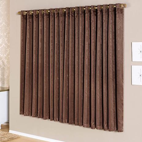 Cortina Semi Blackout Austria Tabaco 3,00M X 2,50M - Dourados enxovais Menor preço em Cortina Semi Blackout Austria Tabaco 3,00M X 2,50M - Dourados enxovais