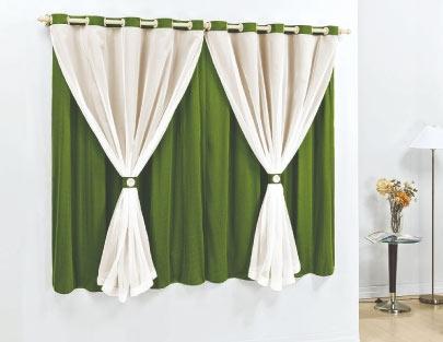 Cortina Siena 4,00x2,60m Malha e Voal 100 poliŽster com Ilhos Varo Simples - Verde Oliva - Meu lar enxovais Menor preço em Cortina Siena 4,00x2,60m Malha e Voal 100 poliŽster com Ilhos Varo Simples - Verde Oliva - Meu lar enxovais