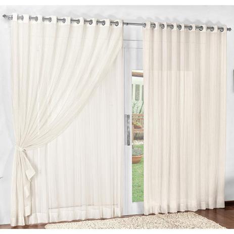 Cortina Texture 4M x 2,50M Alt. Tecido Voil Palha - Reluz bordados é boa?