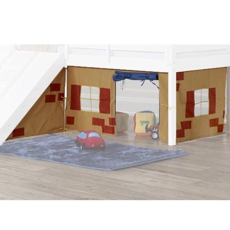 Cortina tipo tenda casinha tijolinho artesanal para cama prime alta - amarelo - casatema Menor preço em Cortina tipo tenda casinha tijolinho artesanal para cama prime alta - amarelo - casatema