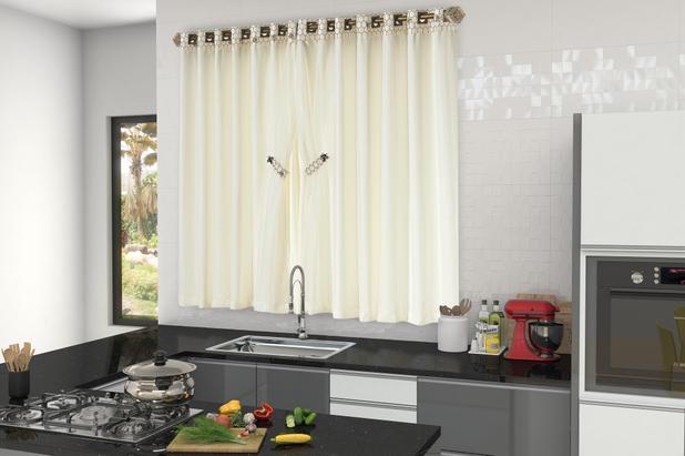 Cortina Tropical de Cozinha 2,00m X 1,50m. Abelha Palha - Home fernandes Menor preço em Cortina Tropical de Cozinha 2,00m X 1,50m. Abelha Palha - Home fernandes