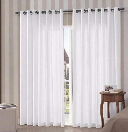 Cortina Varão Microfibra Branca 4,00x2,80 Sala Quarto - Confecções elba Menor preço em Cortina Varão Microfibra Branca 4,00x2,80 Sala Quarto - Confecções elba