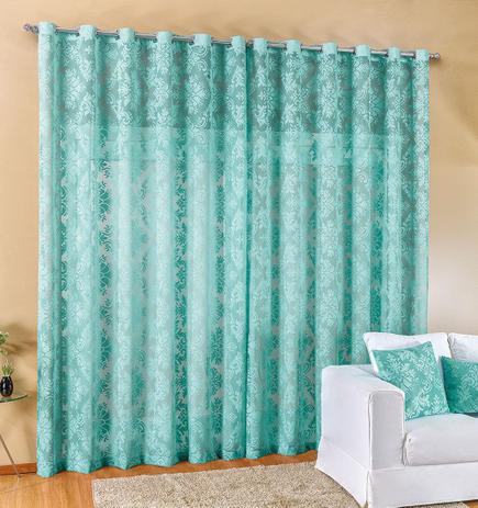 Cortina Vila Real 3,00m x 2,80m Tifani Floral Sala ou Quarto Moderna Luxo - Valle Menor preço em Cortina Vila Real 3,00m x 2,80m Tifani Floral Sala ou Quarto Moderna Luxo - Valle