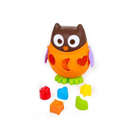 Corujinha Com Cubos Maral Blocos De Montar E Encaixar Magazine Luiza