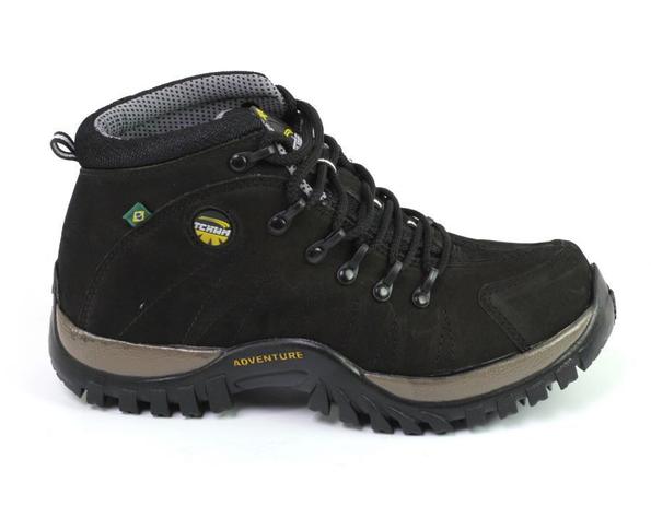 coturno adventure feminino em couro nobuck