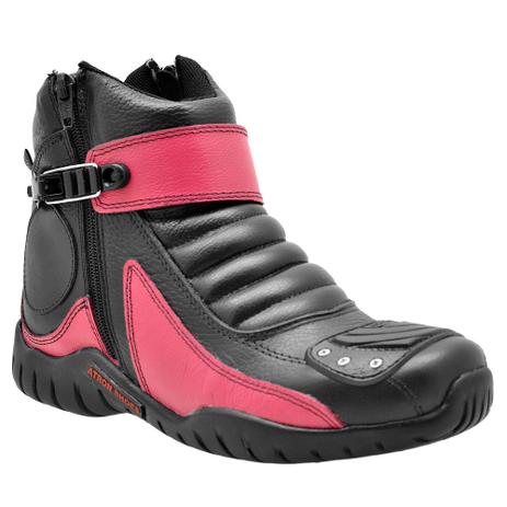 coturno motociclista feminino