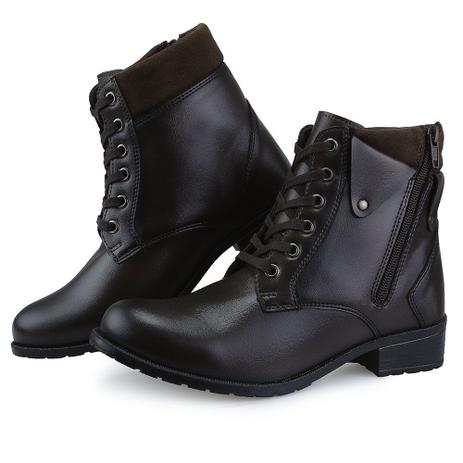 bota cano baixo marrom