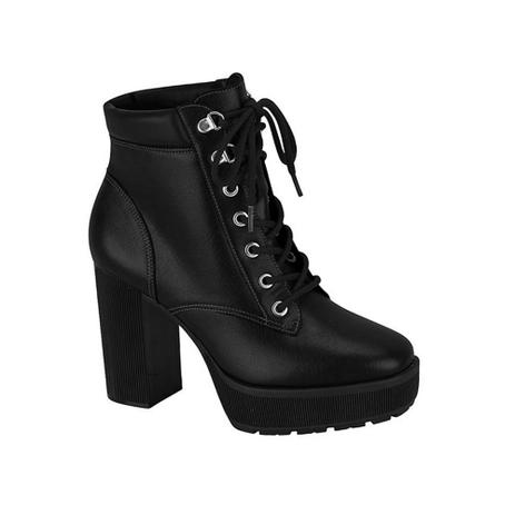 coturno preto salto alto