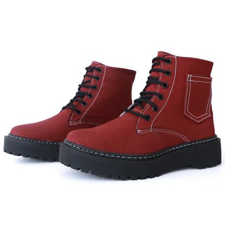 coturno feminino marsala