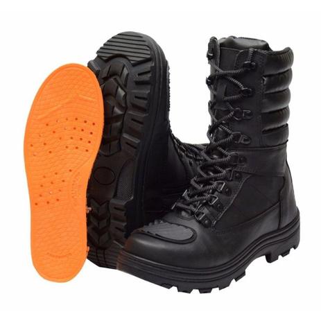 coturno militar feminino com ziper