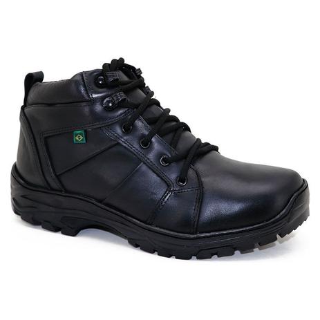 coturno militar masculino couro