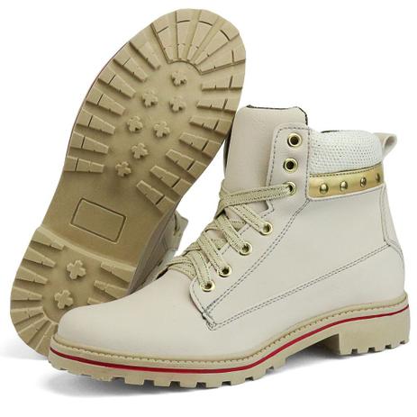 bota de segurança feminina branca